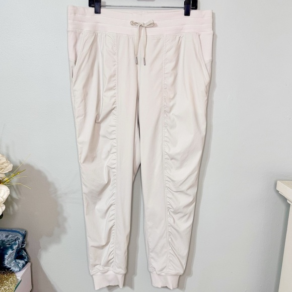 Lululemon Dance Studio Joggers Bone Off White Size 14 Like New - Picture 4 of 14